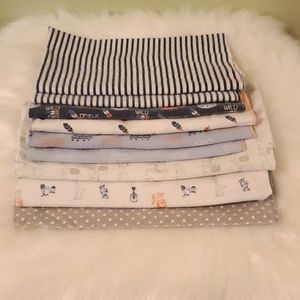 3/$24 Set - Burp Cloths, Swaddle Blankets